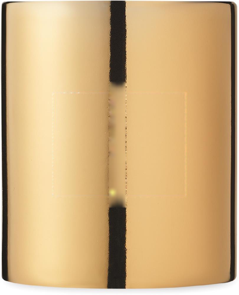 HOLLY - Keramische mok metallic 300 ml — drukvlak opposite van handvat