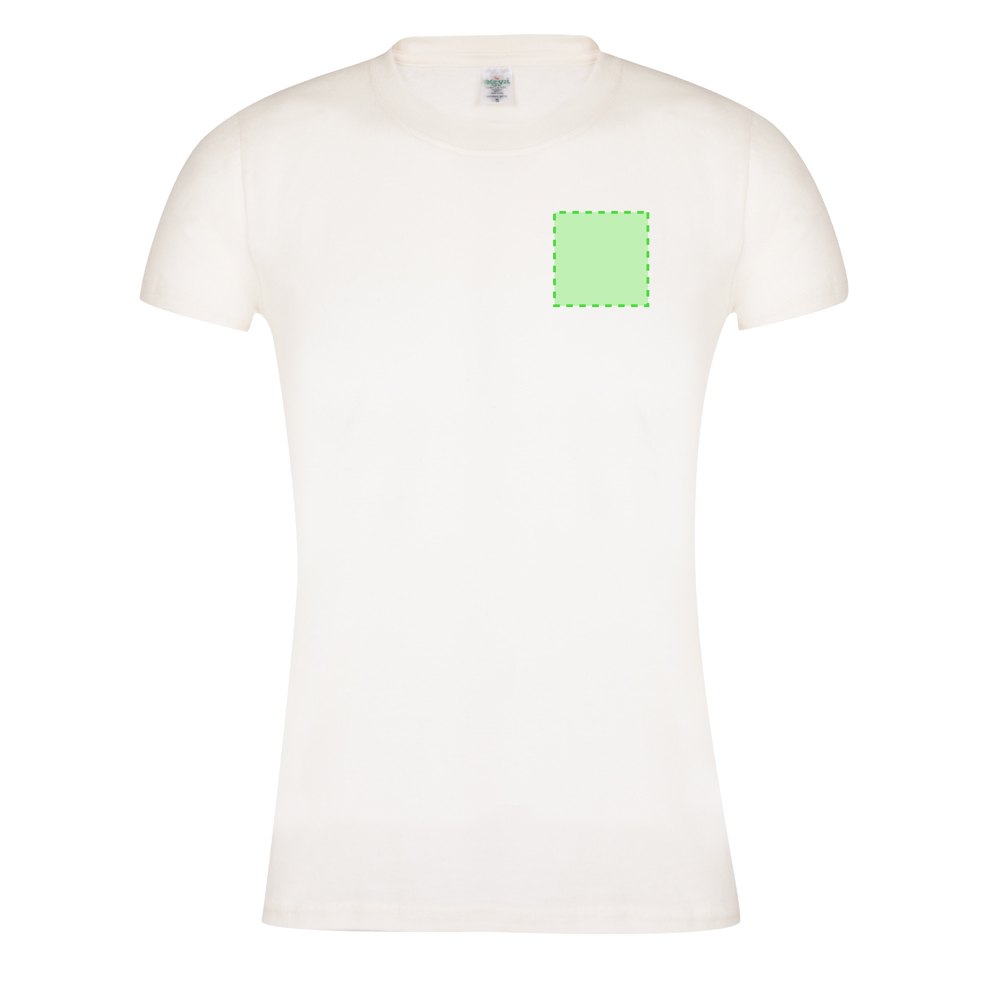 Dames T-Shirt "keya" Organic WM — drukvlak linkerborst