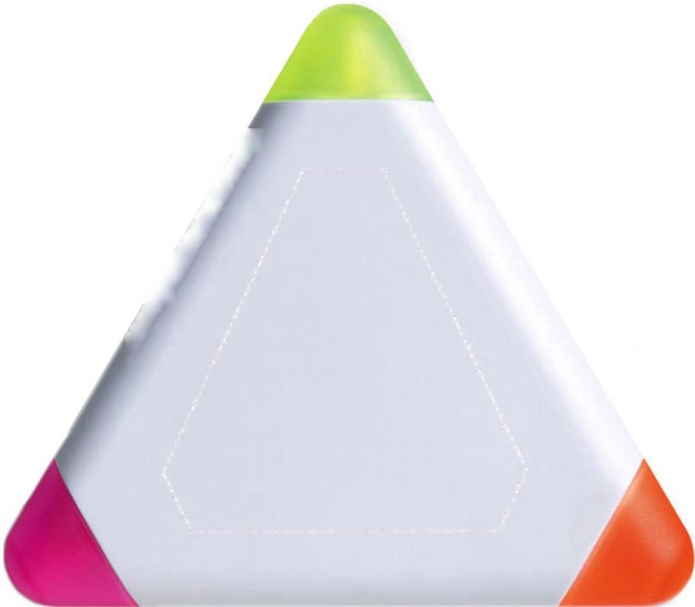 TRIANGULO - 3 Kleuren markeerstift — drukvlak voorzijde