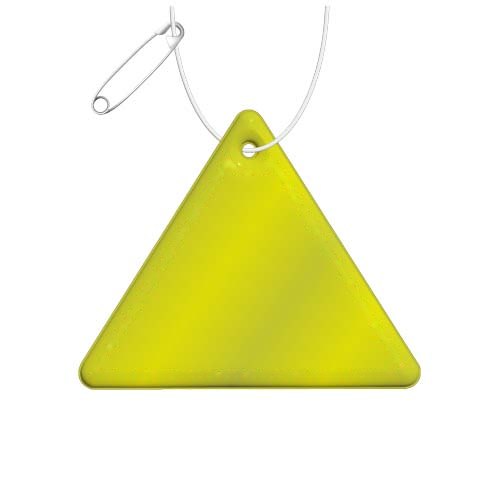 RFX™ H-12 driehoekige reflecterende TPU hanger — drukvlak achterkant (op reflecterende laag)