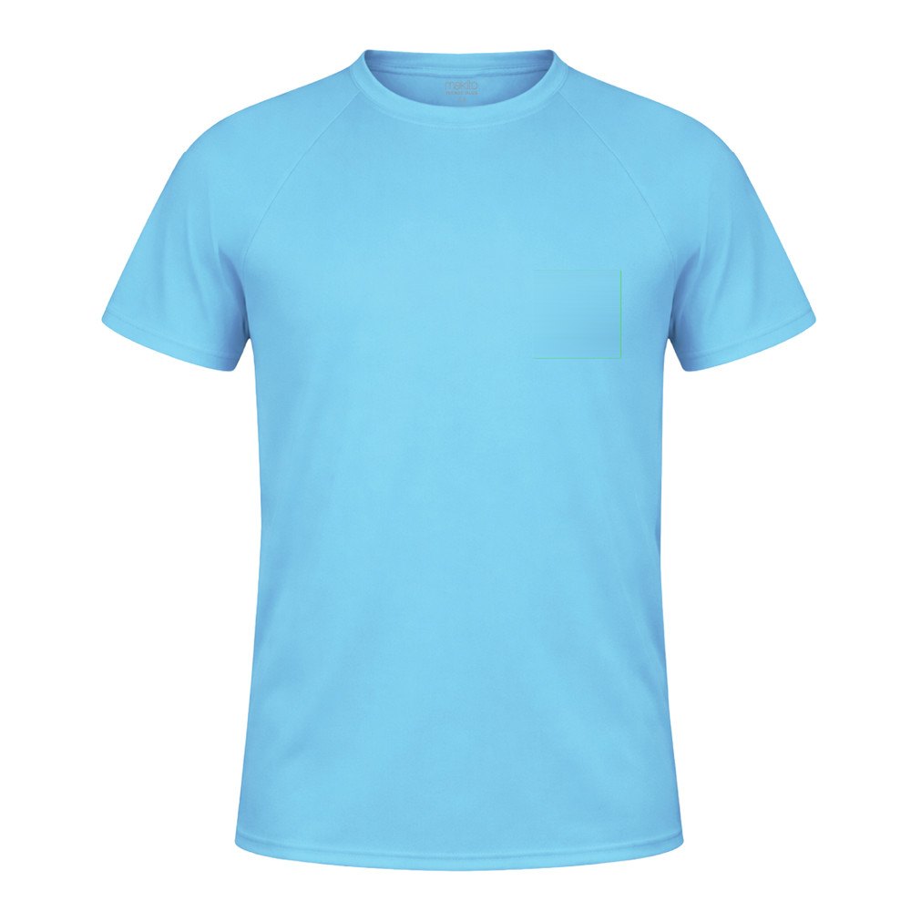 Kinder T-Shirt Tecnic Plus — drukvlak linkerborst