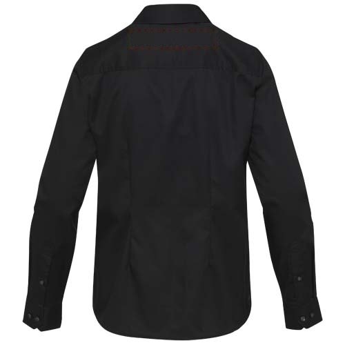 Citrine 185 g/m² twill damesshirt — drukvlak impact hoog op de achterzijde
