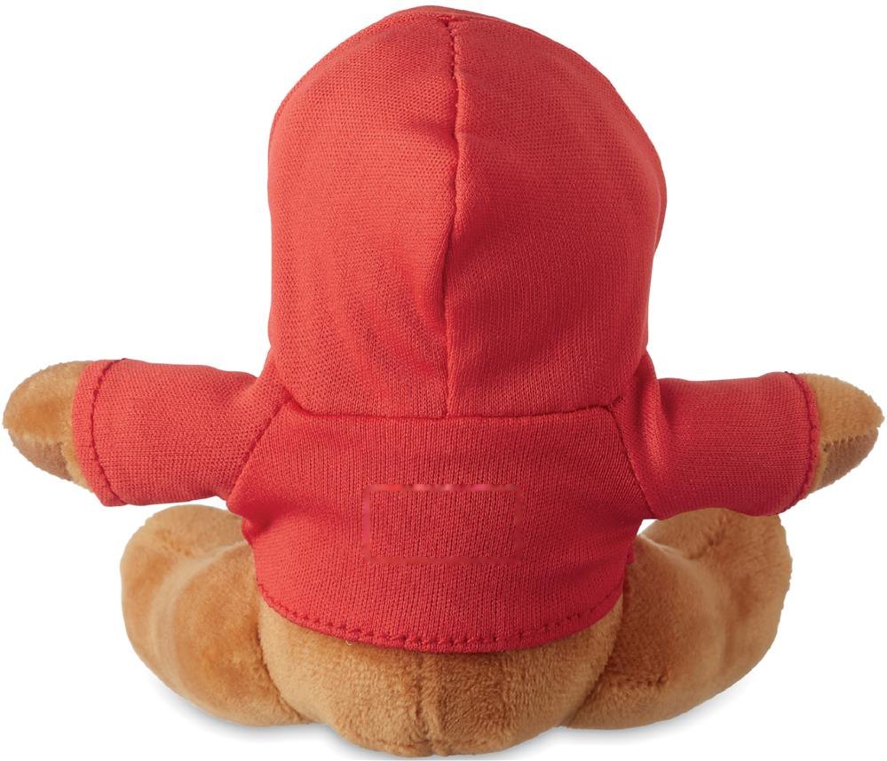 RUDOLPH - Rendier met hoodie — drukvlak t-shirt achterzijde