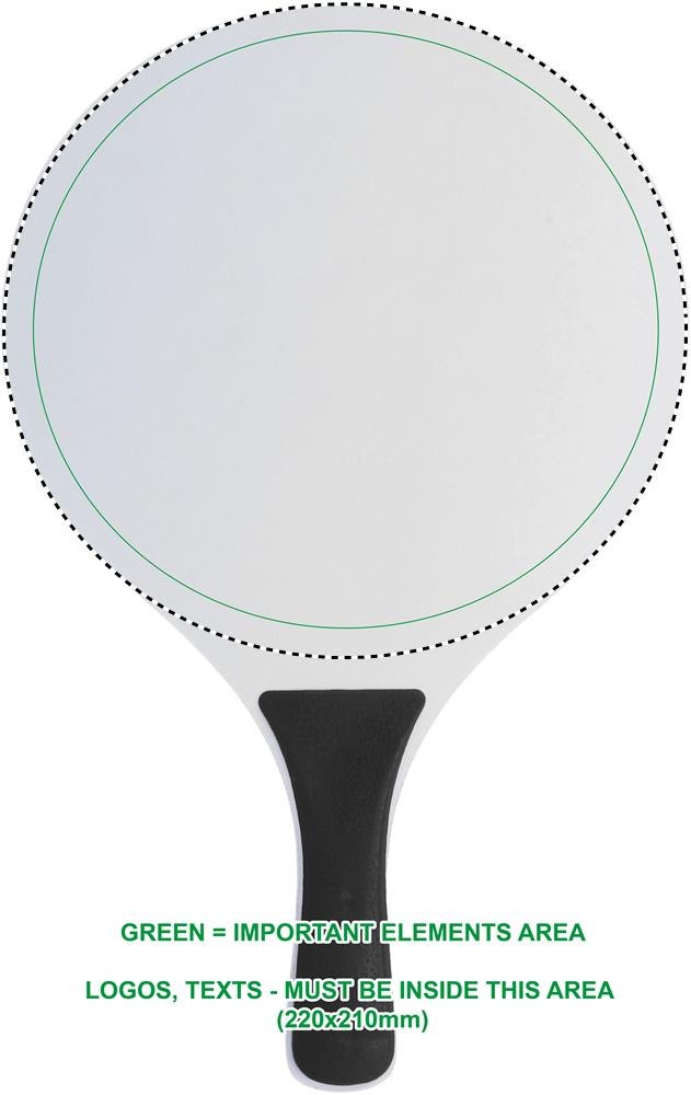 MATCH - Tennisset voor op het strand — drukvlak racket 1 voorzijde
