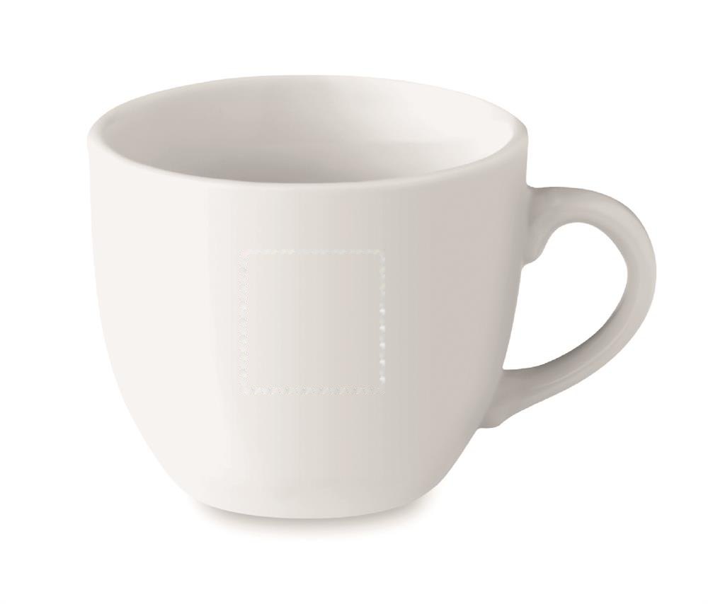 ESPRESSO - Kop en schotel 80 ml — drukvlak rechtshandig