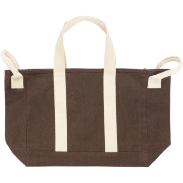 BEAU AWARE™ strandtas van 400gsm gerecycled canvas — drukvlak artikel voorzijde rechts