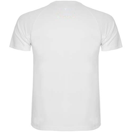 Montecarlo 150 g/m² sportshirt met korte mouwen voor heren — drukvlak hoog op de achterzijde