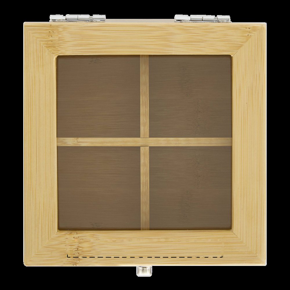 ASSORTMENT - Theedoos — drukvlak bovenzijde cover frame onder edge