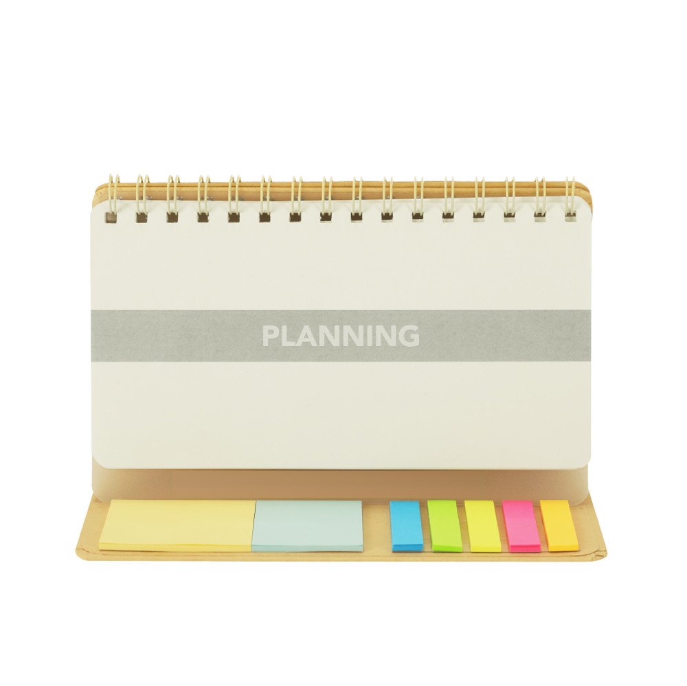 Planner Notitieboek Gambel — drukvlak op de standaard