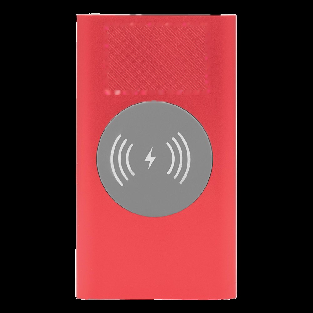 WIRELESS POWER - Powerbank — drukvlak boven het rubberen gedeelte gecentreerd