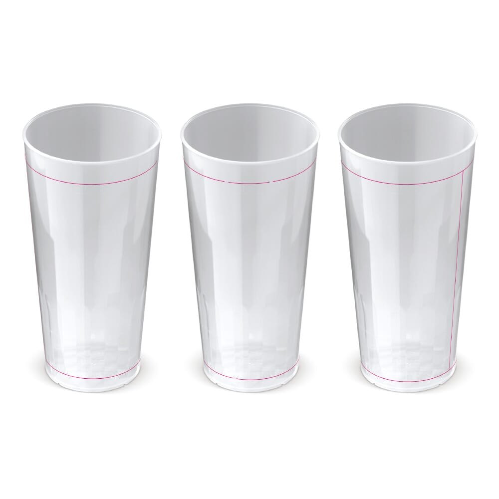 Ecologische cup design PP 500ml — drukvlak rondom
