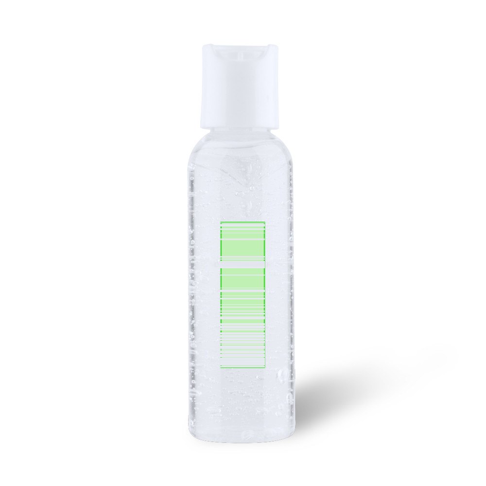 Hydroalcoholic Gel Rokal — drukvlak onder de sluiting flap