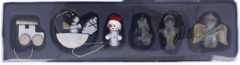 HELSINBORG - Set van 6 kerstdecoraties — drukvlak voorzijde