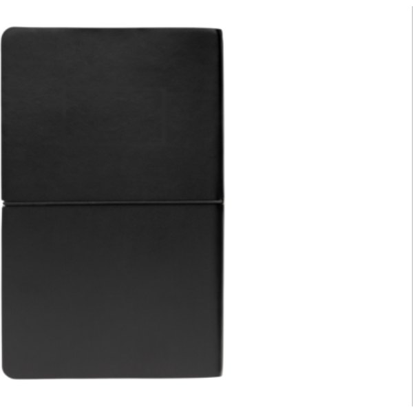 Moderne deluxe softcover notitieboek A5 — drukvlak artikel achterzijde boven