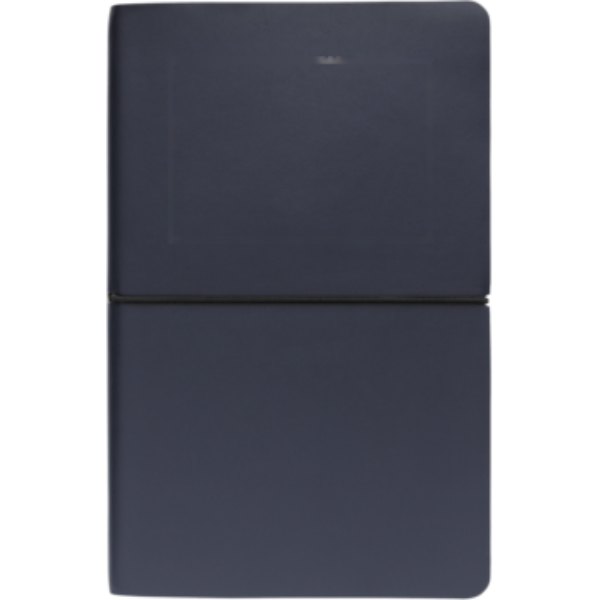 Moderne deluxe softcover notitieboek A5 — drukvlak artikel voorzijde boven
