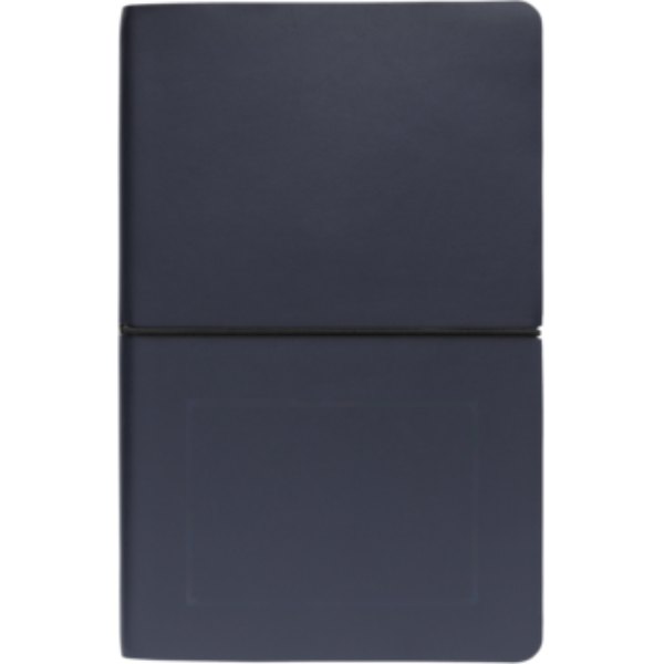 Moderne deluxe softcover notitieboek A5 — drukvlak artikel voorzijde onder