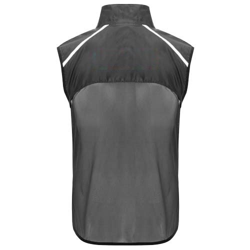 Jannu lichte unisex hardloopbodywarmer — drukvlak impact hoog op de achterzijde