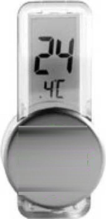 Thermometer Roxanne | Kunststof | Zuignap | Zilver — drukvlak voorzijde