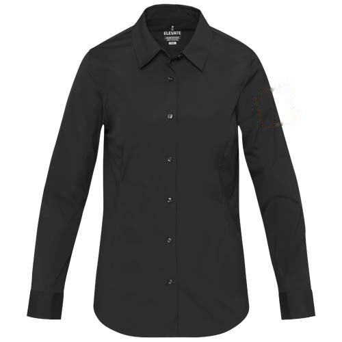 Carnelian 133 g/m² poplin damesshirt — drukvlak linker bicep