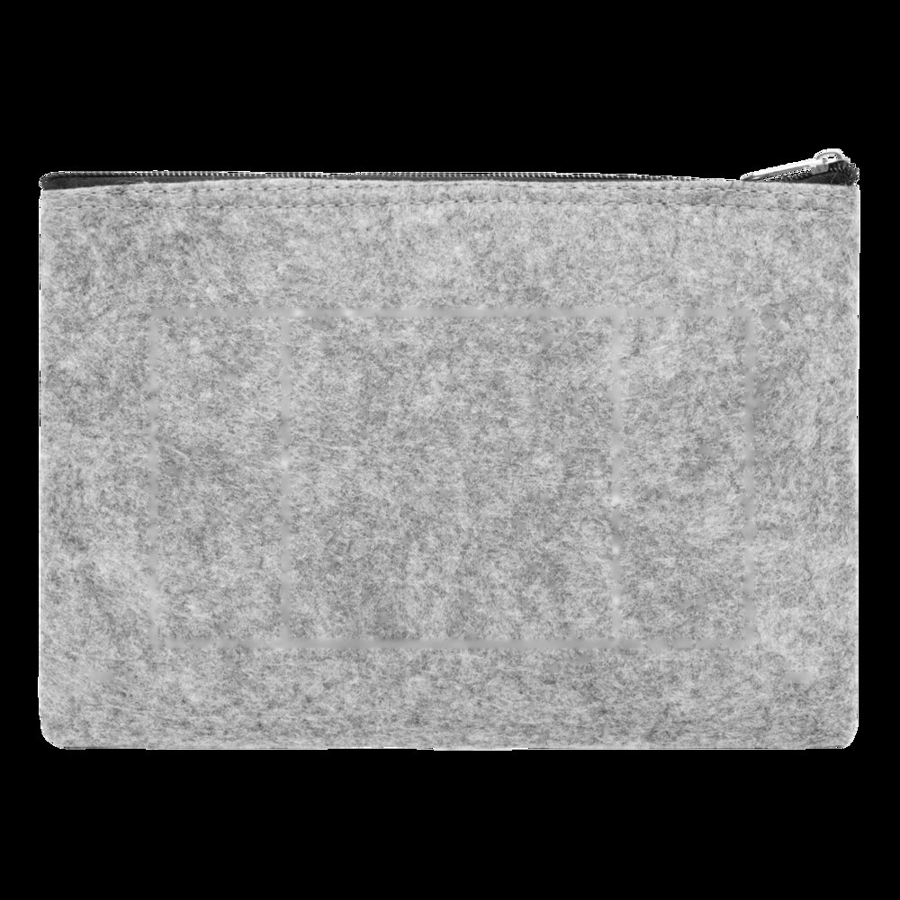 STAR DUST USE - Multifuncioneel etui van vilt — drukvlak gecentreerd op de achterkant