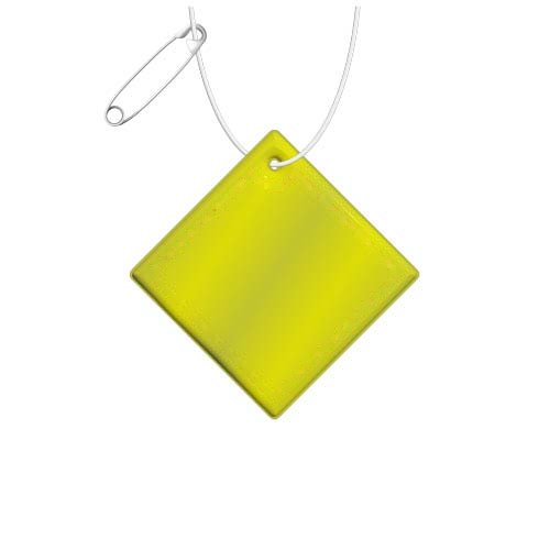 RFX™ H-20 grote reflecterende diamant pvc hanger — drukvlak voorkant (onder reflecterende laag)