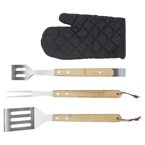 Gril 5-delige barbecueset — drukvlak vork