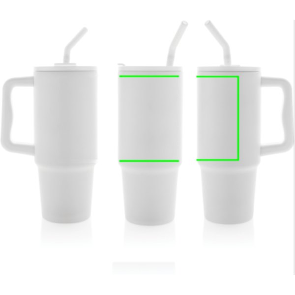Embrace deluxe RCS recycled RVS drinkbeker 900ml — drukvlak artikel