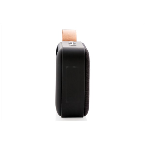 Fabric trend draadloze 3W speaker — drukvlak artikel zijkant links