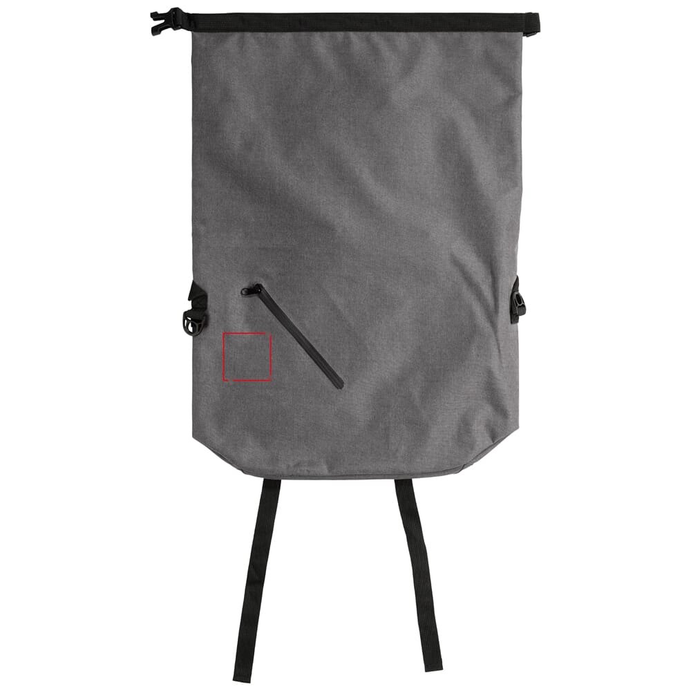 Rugzak waterdicht polyester 300D 20-22L — drukvlak linksonder