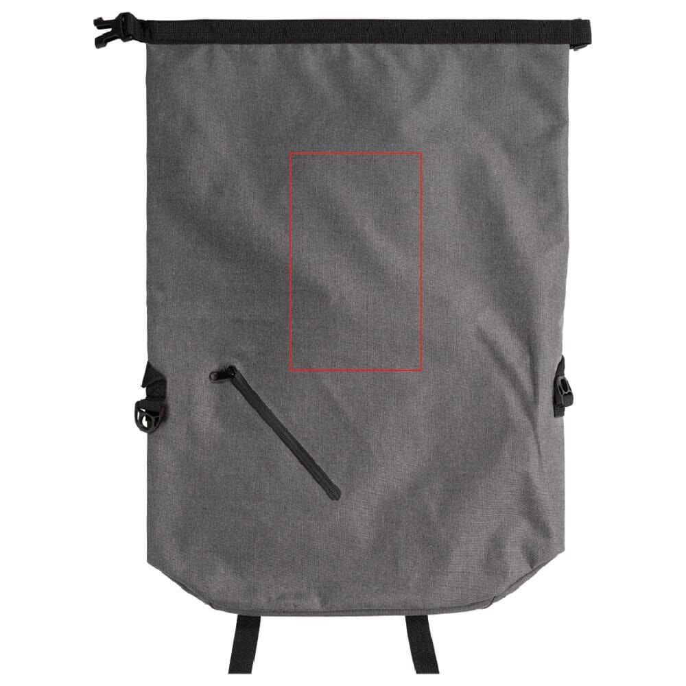 Rugzak waterdicht polyester 300D 20-22L — drukvlak voorzijde onder