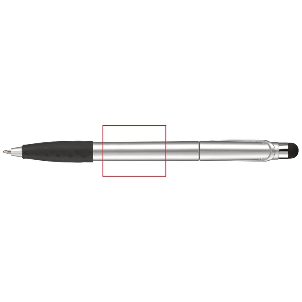 Balpen Cosmo stylus hardcolour — drukvlak 180 graden van de clip