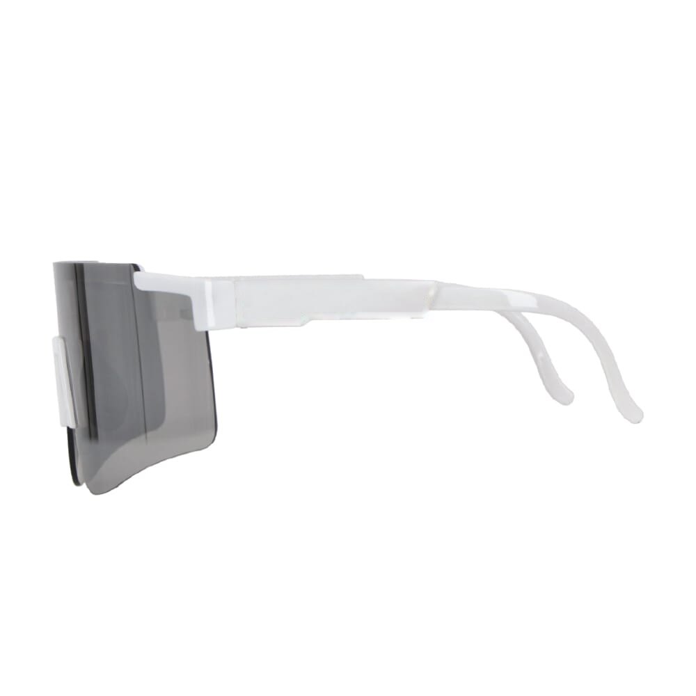 Tom R-PC sportzonnebril met spiegelende glazen UV400 — drukvlak 1 cm vanaf scharnier links