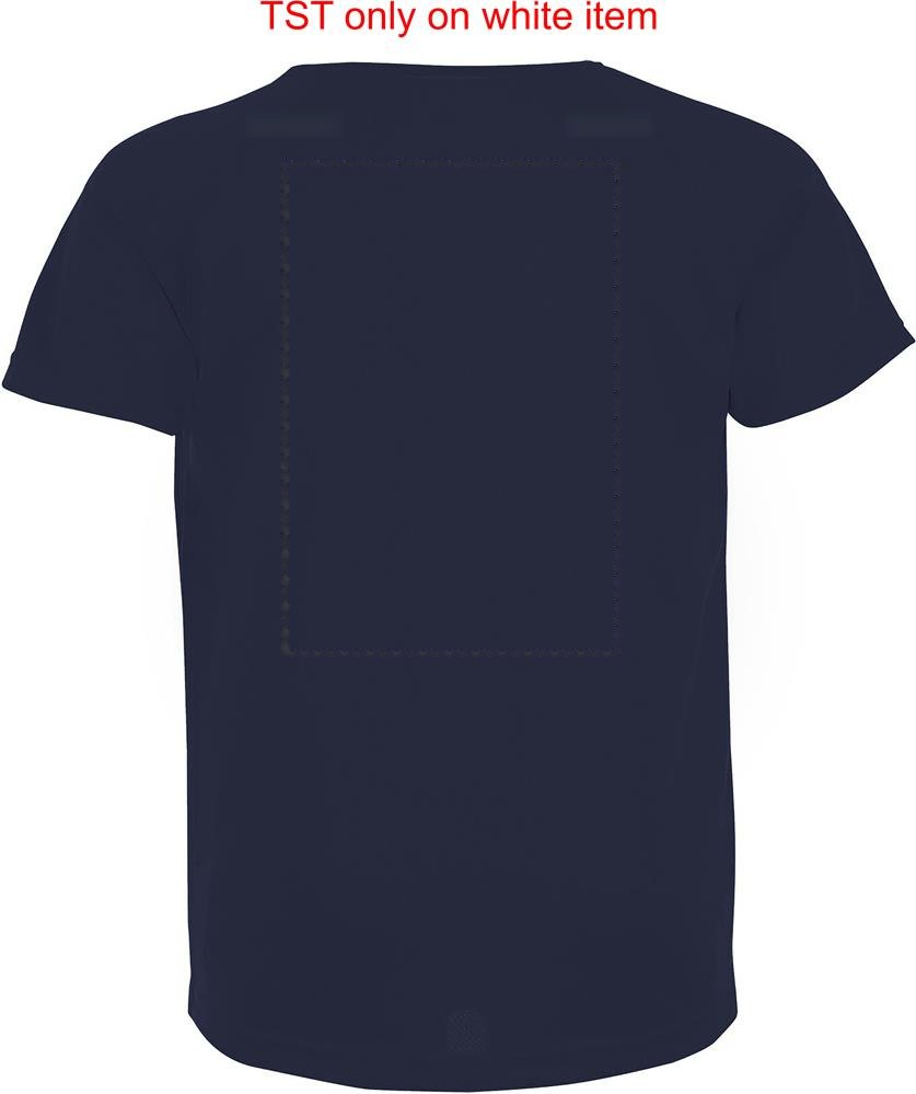 SPORTY KIDS - SPORTY kinder t-shirt 140g — drukvlak achterzijde
