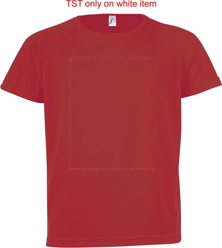SPORTY KIDS - SPORTY kinder t-shirt 140g — drukvlak voorzijde