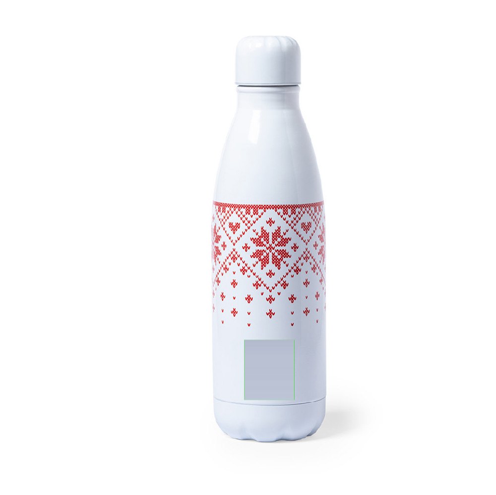 Fles Yalok — drukvlak onderkant fles