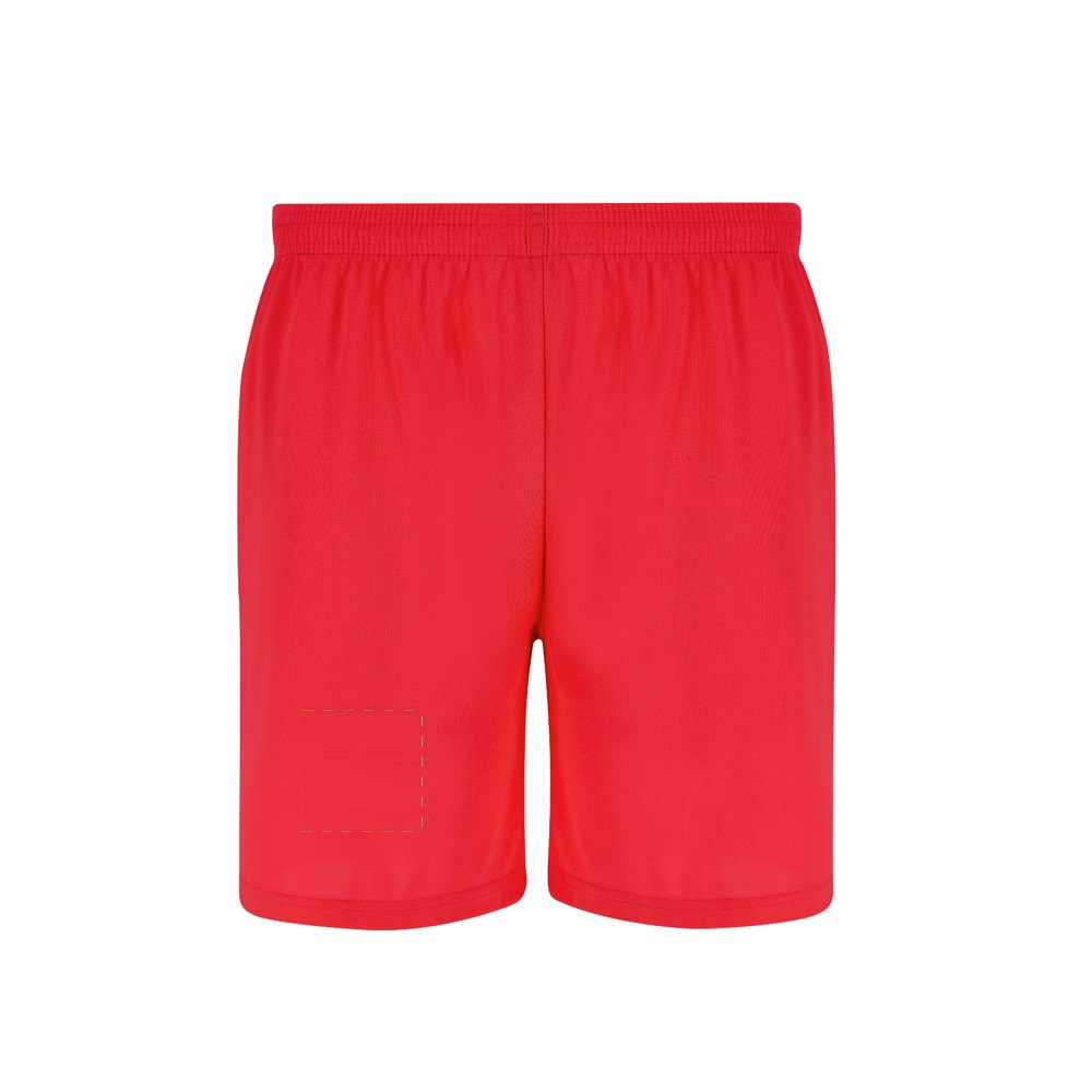 Shorts Rudig — drukvlak op de rechterpijp