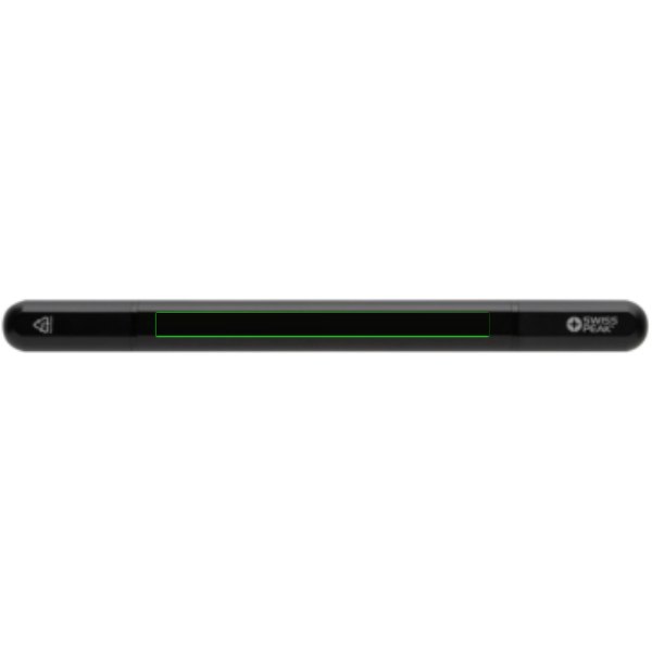 Swiss Peak Storm RCS gerecycled aluminium duo pen — drukvlak artikel voorzijde