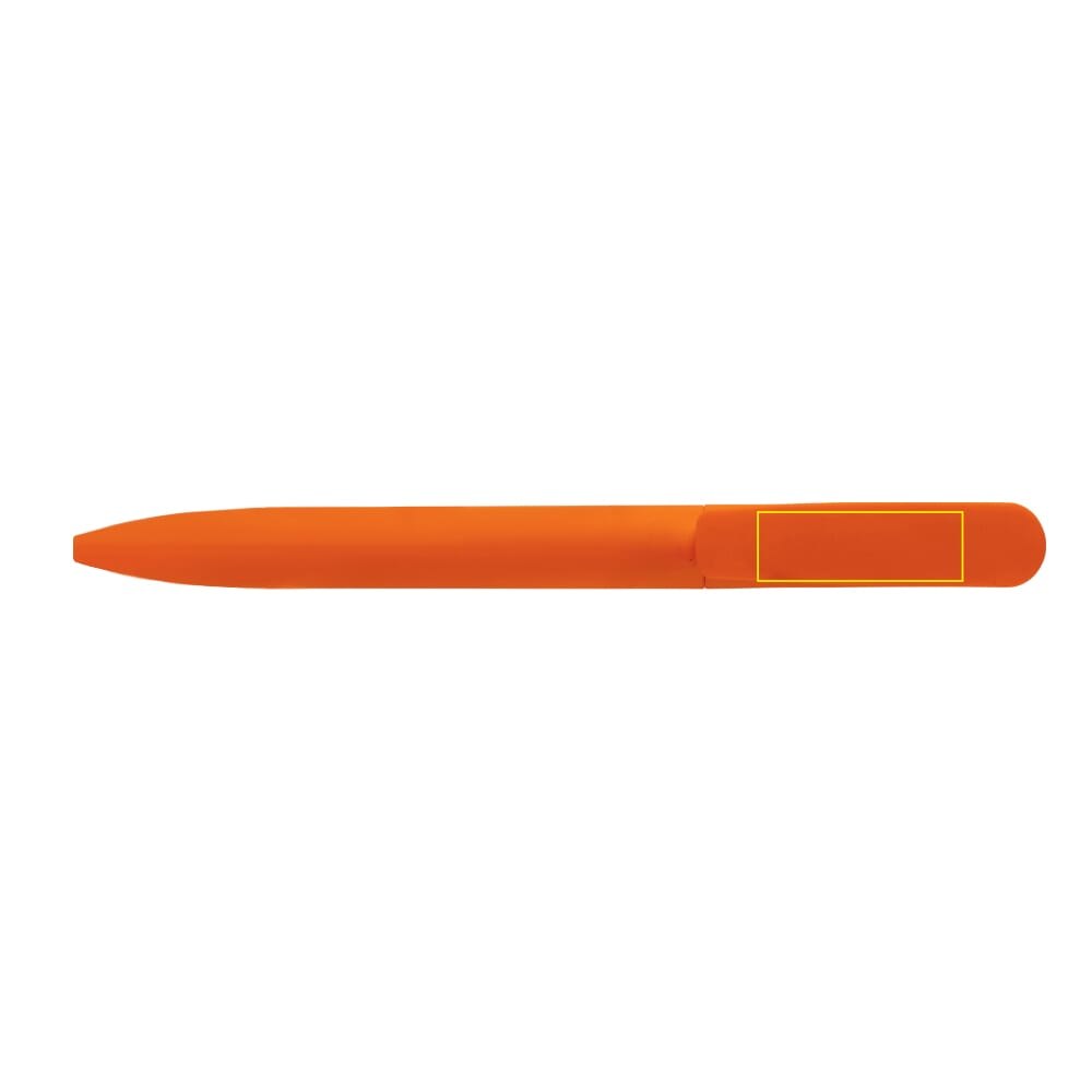 Balpen Slash soft touch Made in Germany — drukvlak op de clip