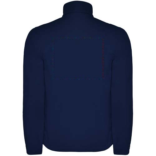Antartida softshell herenjack — drukvlak impact hoog op de achterzijde
