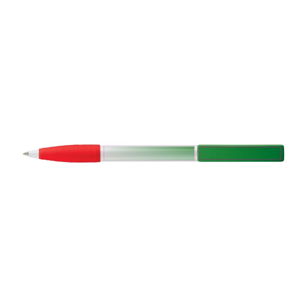 Balpen Nash grip combi — drukvlak in het verlengde van de clip en op de clip