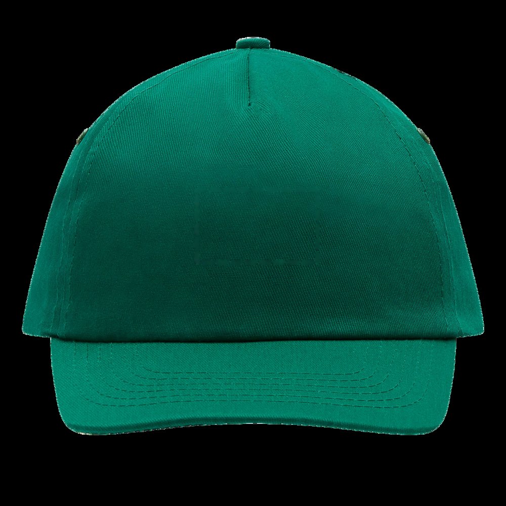 RACING - 5 panel katoenen baseball cap — drukvlak gecentreerd op de voorzijde van de dop