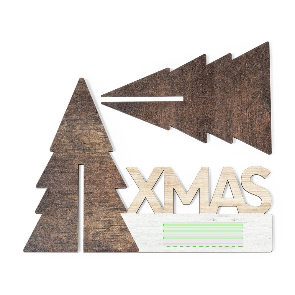 Kerstdecoratie Gemind — drukvlak gecentreerd zijde a
