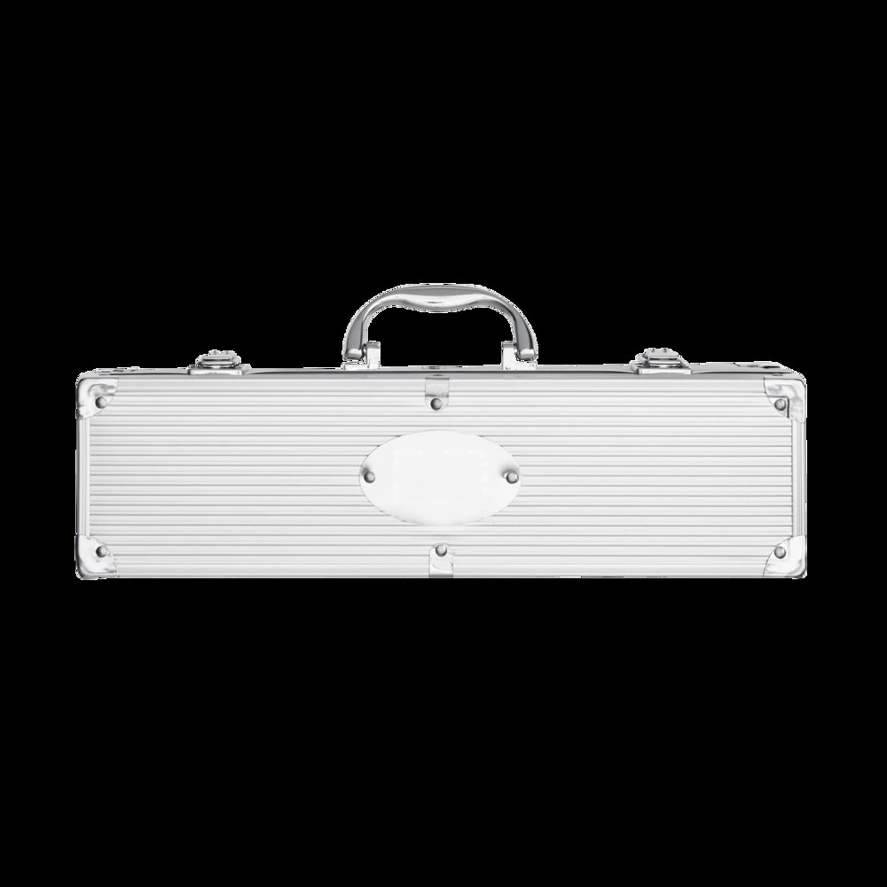 ROAST - 3 delig BBQ set — drukvlak gecentreerd op het metalen plaatje