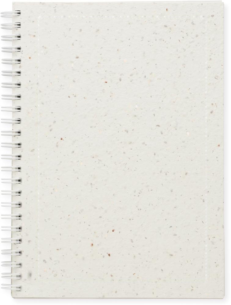 SEED RING - A5 notitieboekje zaadpapier — drukvlak voorzijde