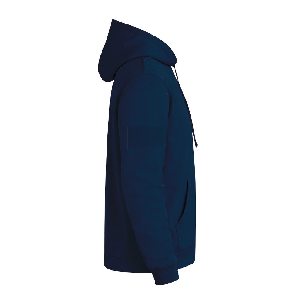 Volwassene Hooded + Rits Sweatshirt "keya" SWZ280 — drukvlak op de rechtermouw