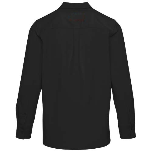Alum 252 g/m² corduroy unisex overhemd — drukvlak hoog op de achterzijde