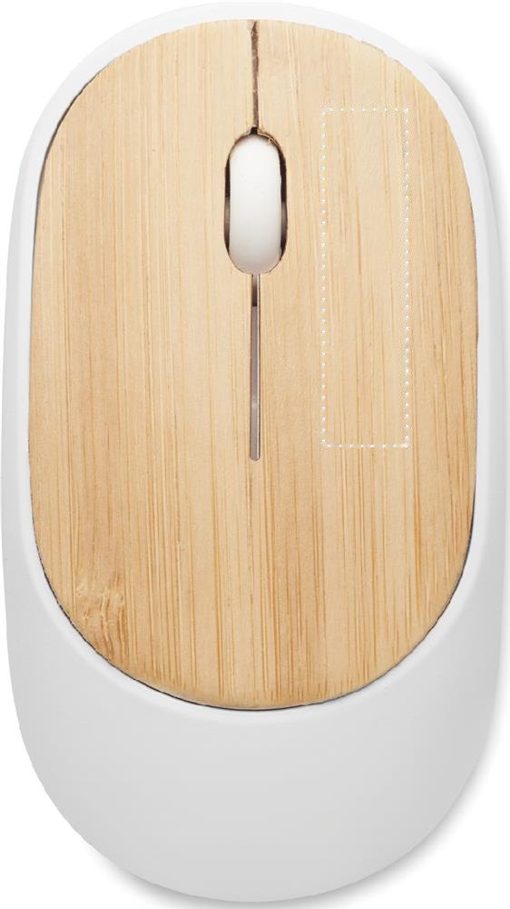 CURVY BAM - Bamboe draadloze muis — drukvlak rechts button