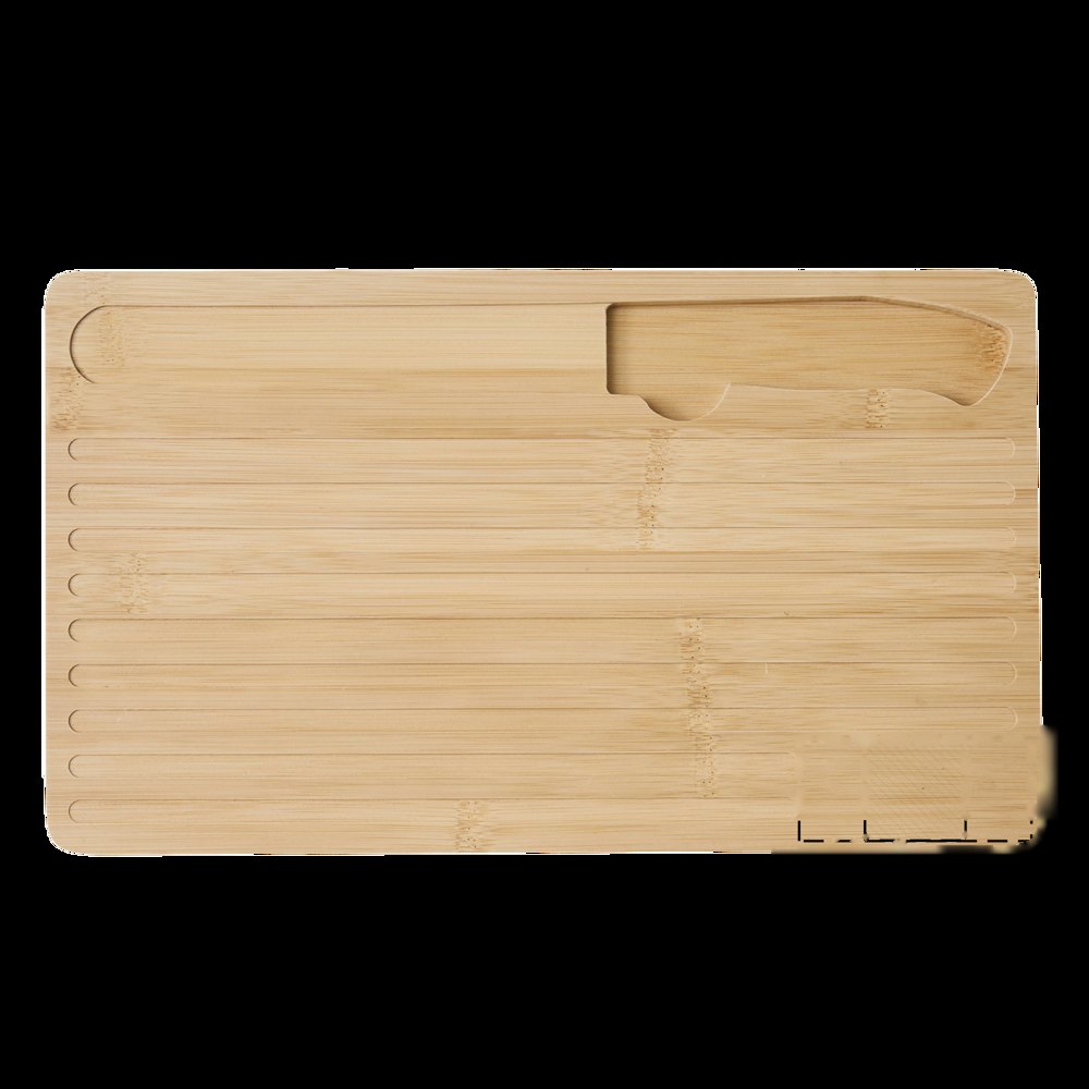 CRUMBS - Bamboe snijplank — drukvlak in de onder rechts corner van de snijplank