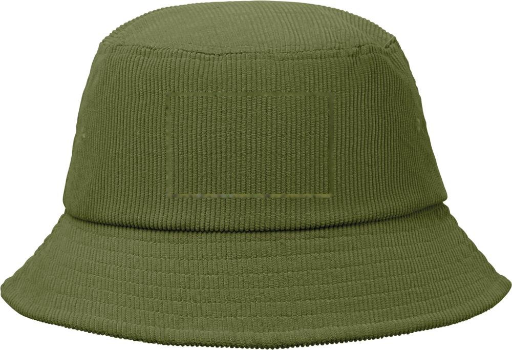 SCOOP - Corduroy vissershoed — drukvlak voorzijde
