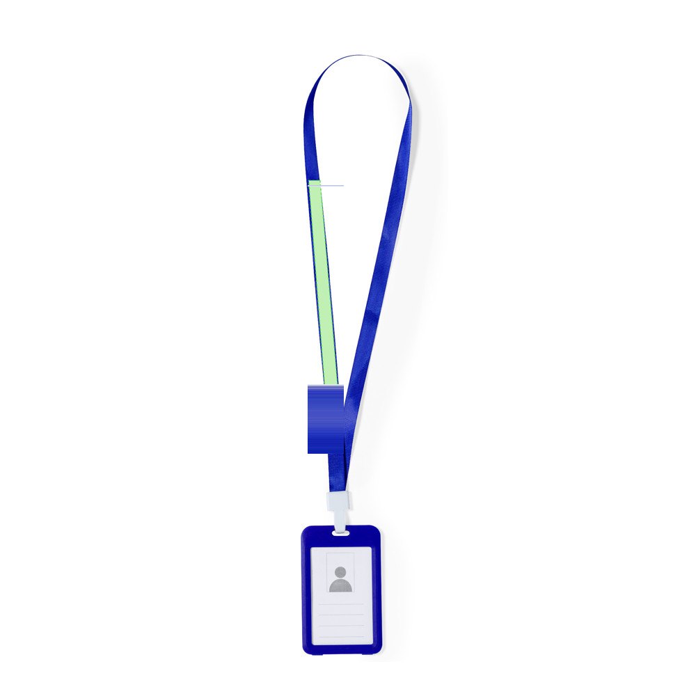 Badge Lanyard Fleck — drukvlak linkerzijde van het keycord